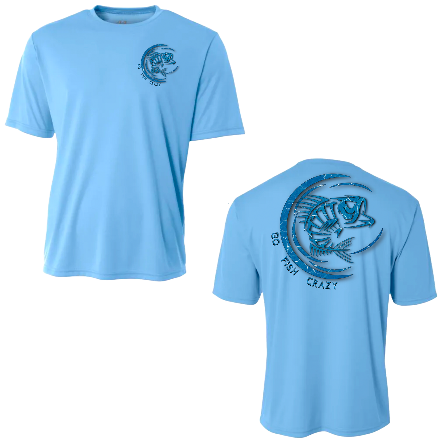 (Deep Ocean Blue)Crescent T-shirt