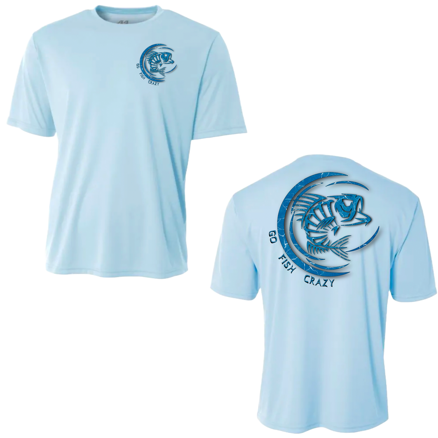 (Deep Ocean Blue)Crescent T-shirt