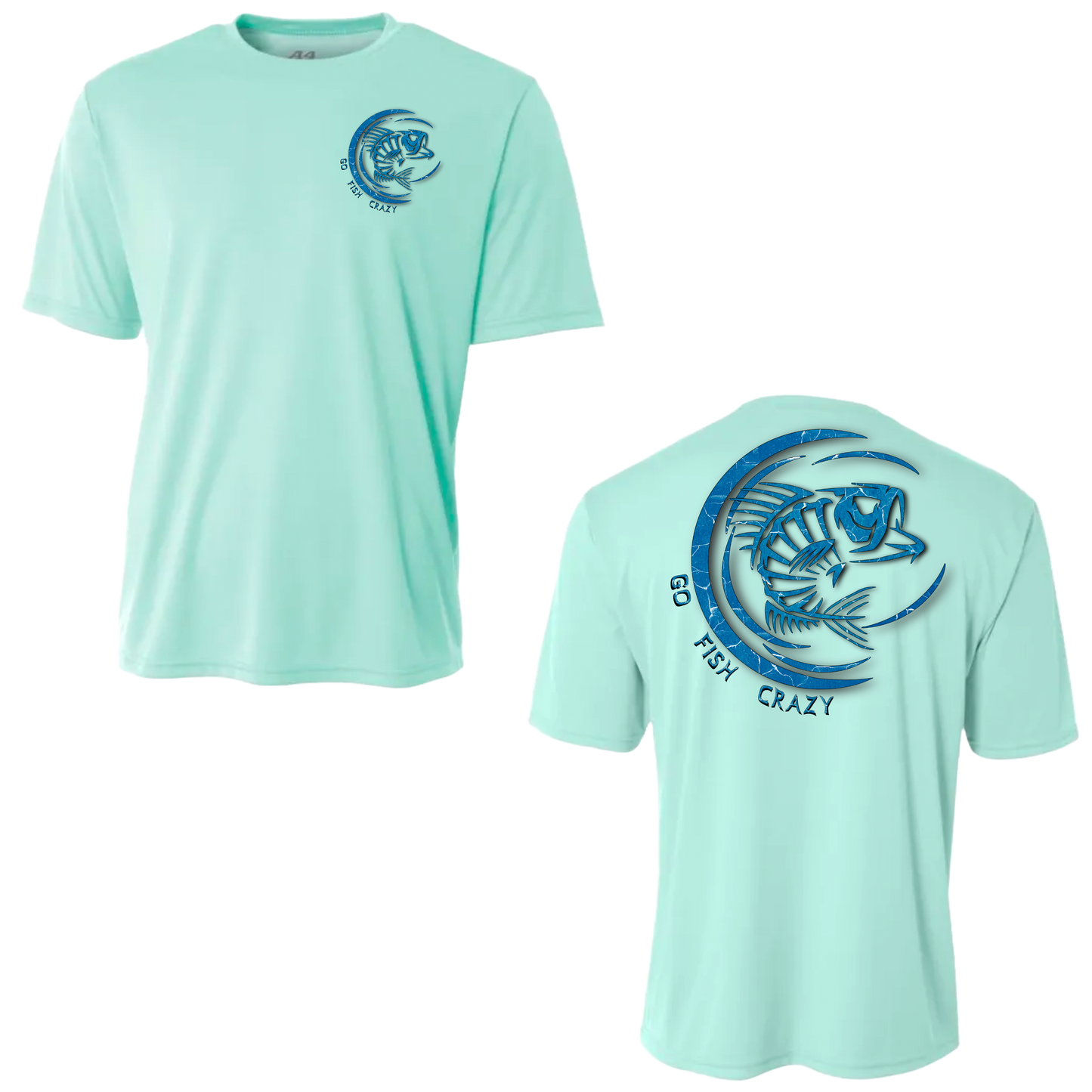 (Deep Ocean Blue)Crescent T-shirt